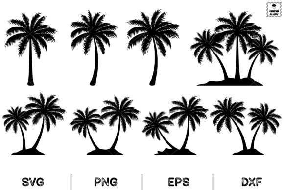 Download Bundle Palm Tree, Palm Tree Silhouette - Palm Collection