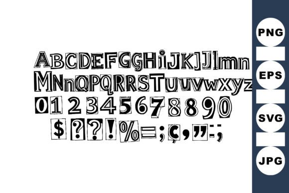 Download Hand Drawn Sketchy Font Set - Font set Collection